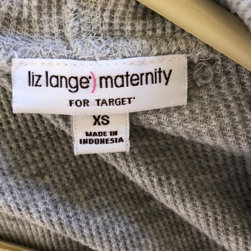 Maternity grey zip up hoodie